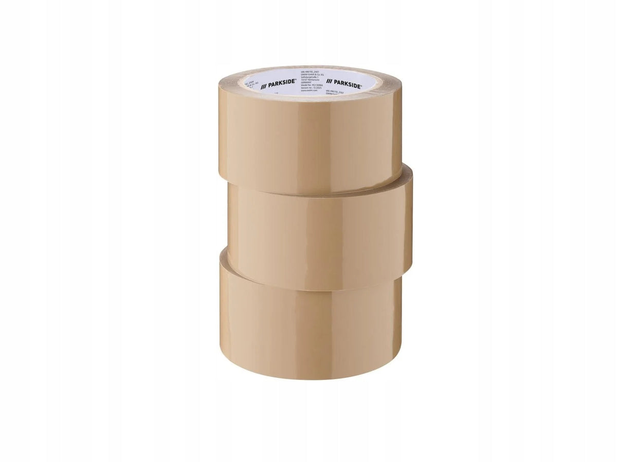 Packing tape Parkside brown width 50 mm length 66 m 3 pcs.