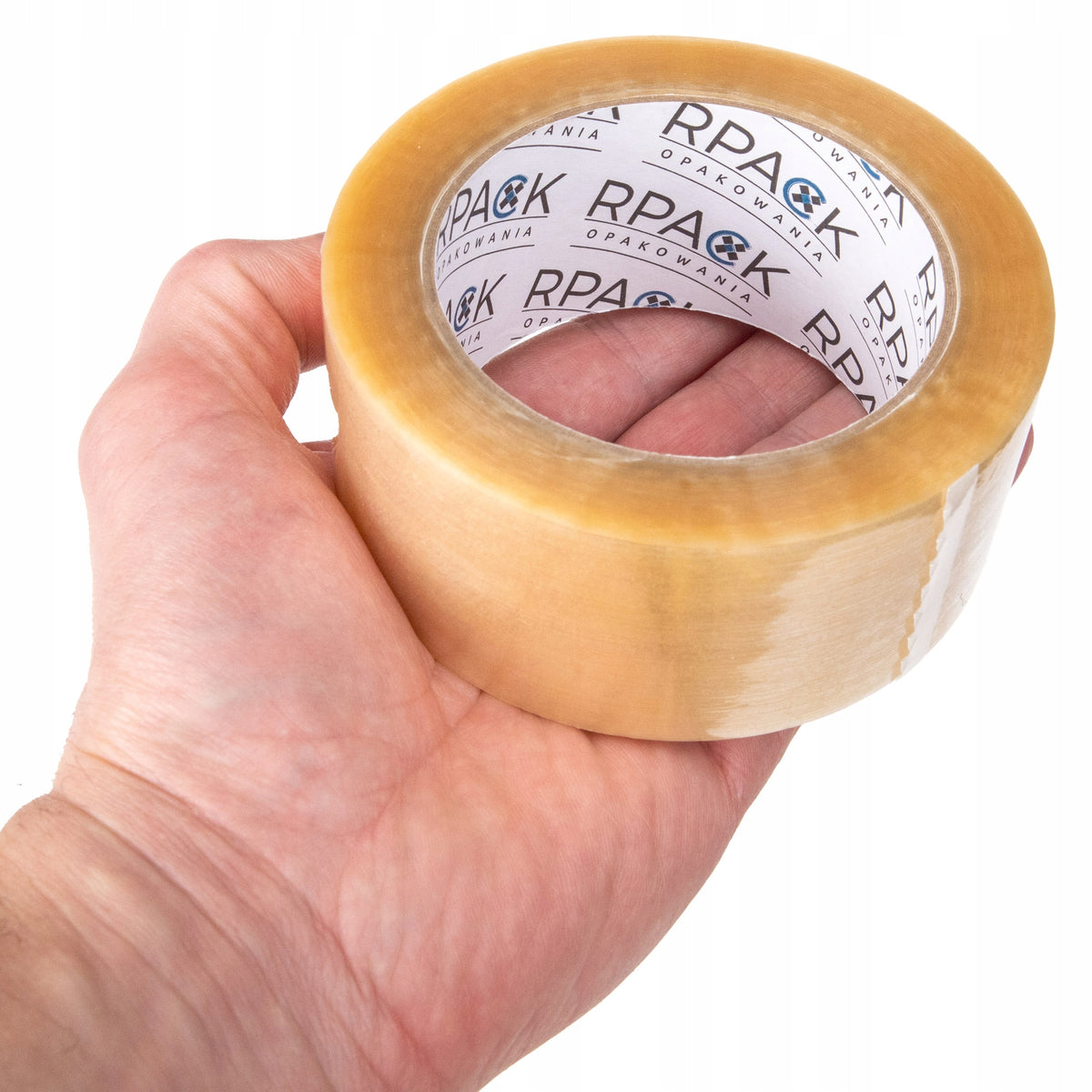 Packing tape RPACK 48x120m transparent, trans, SOLVENT Rubber