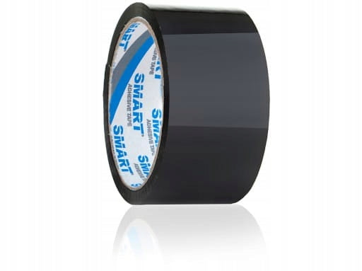 Packing tape SMART 48x50, BLACK, adhesive opaque, strong 48/50y Brand Smart