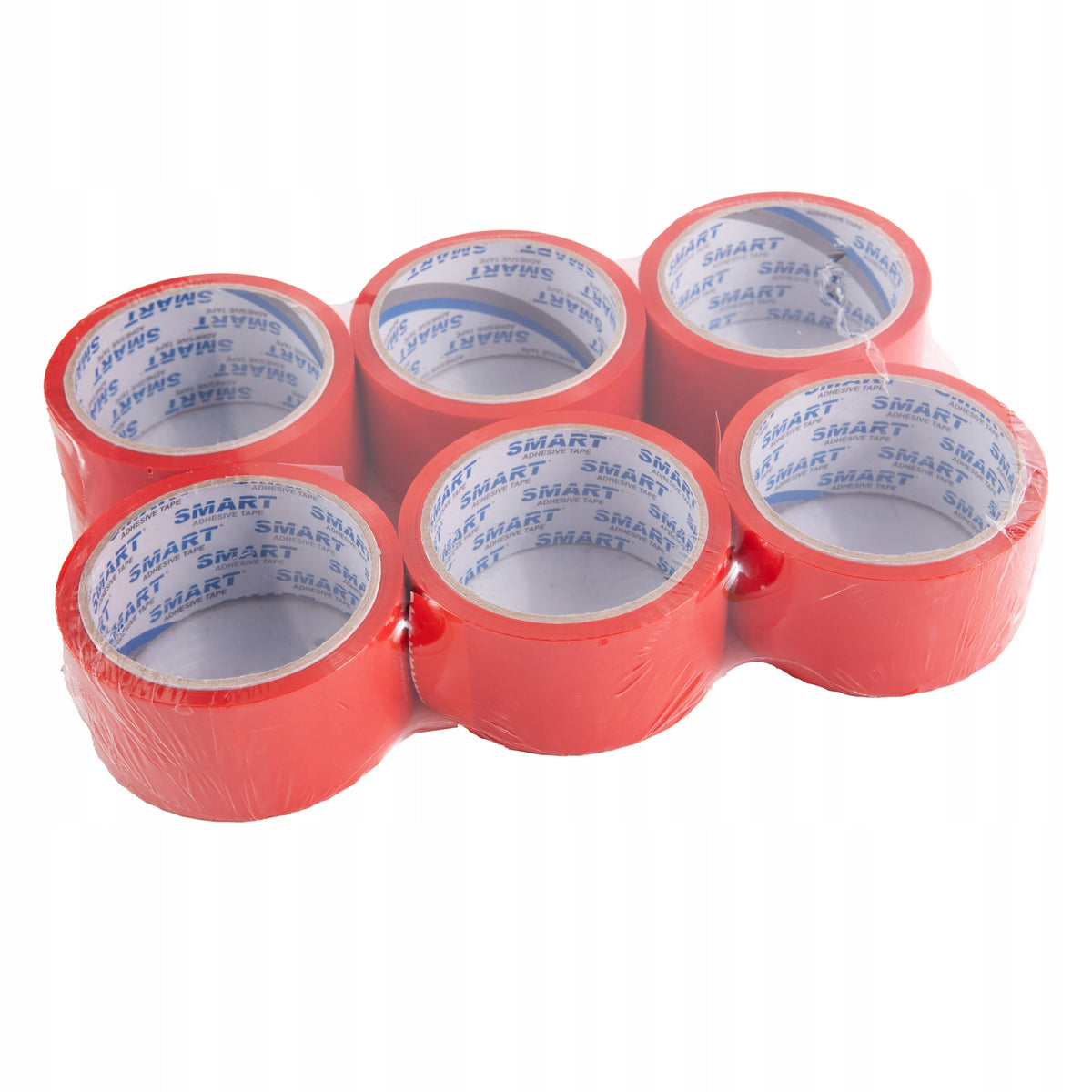 Packing tape SMART RED 48x45m, RED, adhesive, STRONG, 48/50y 6pcs. Width 48 mm