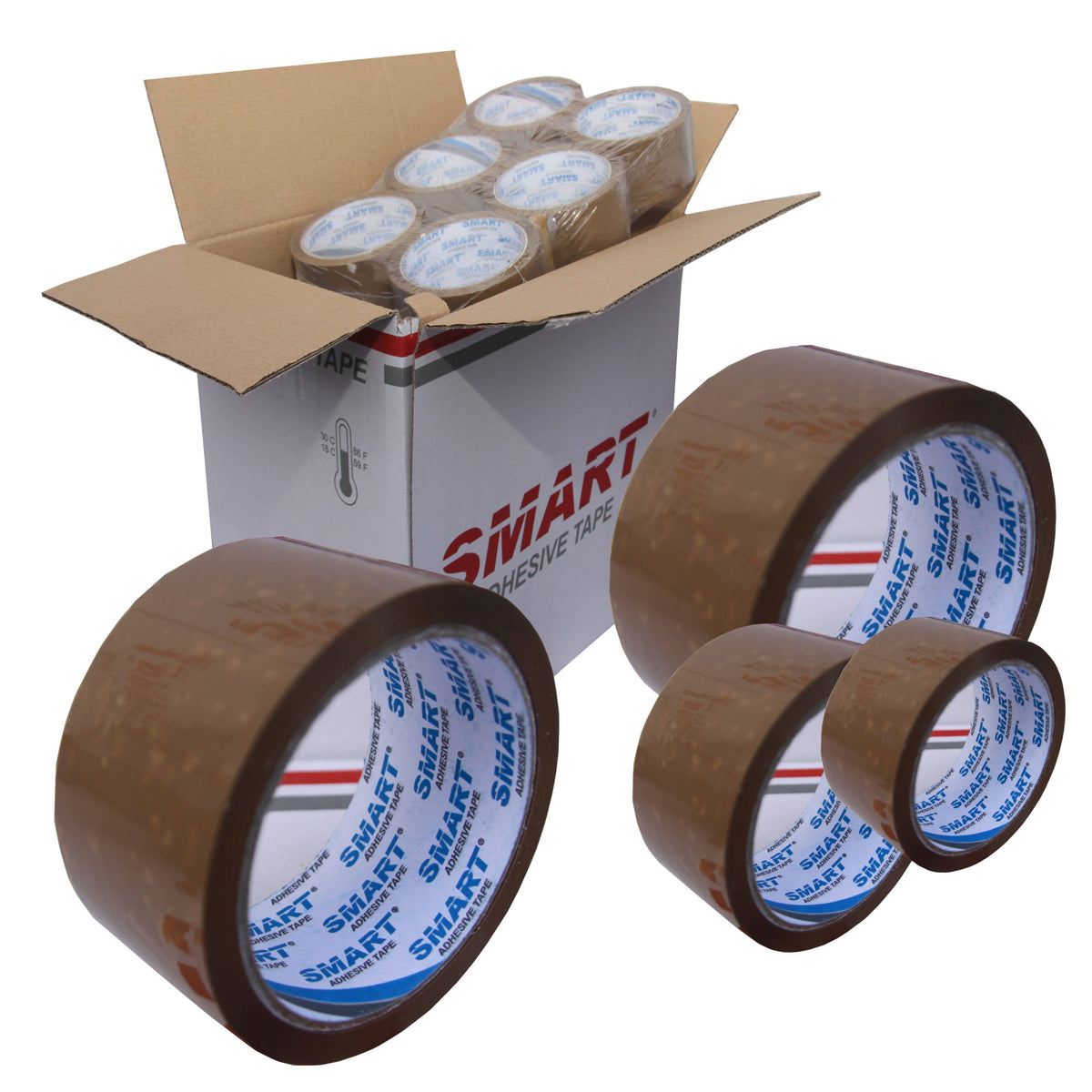 Packing tape Smart brown width 48 mm length 50 m 6 pcs.