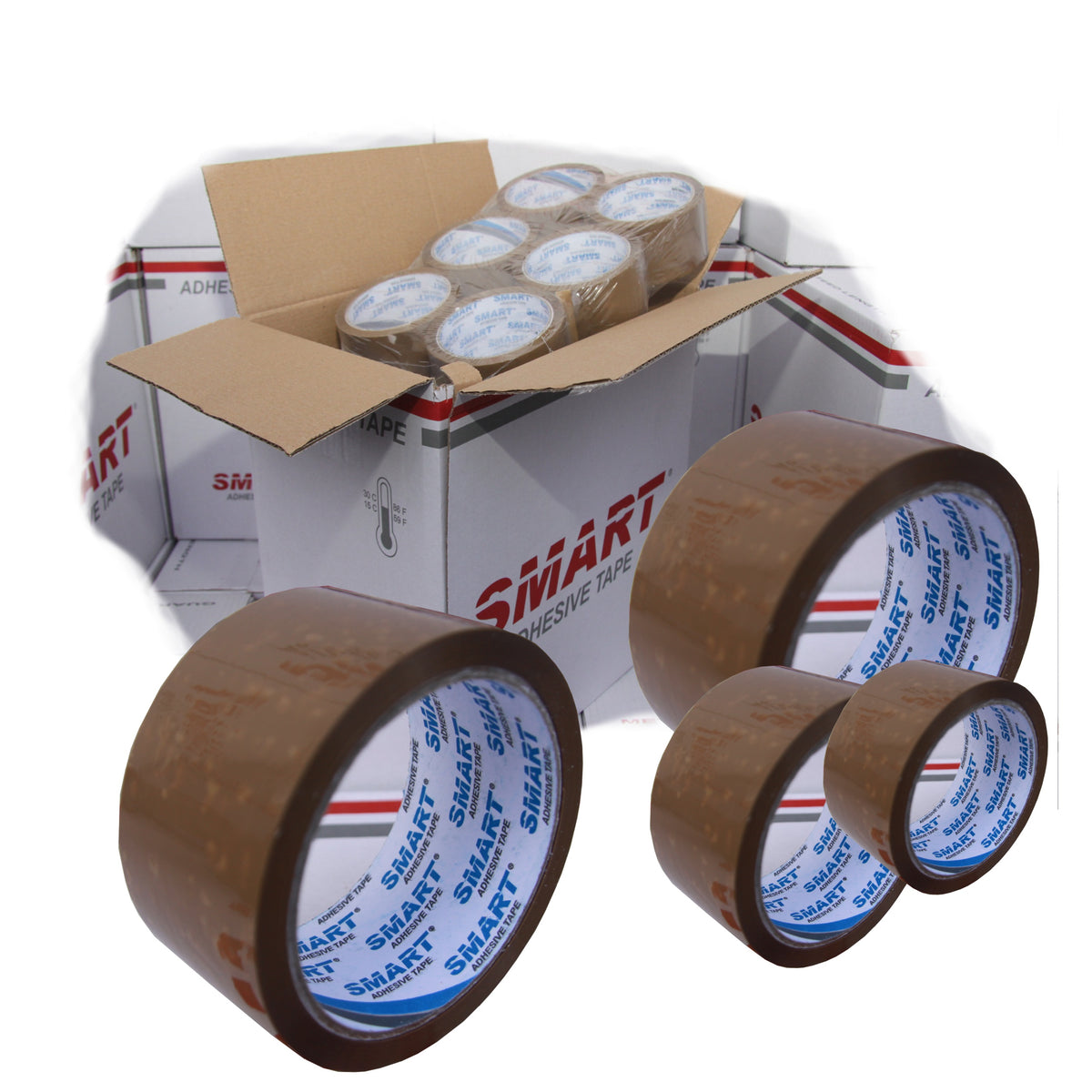 Packing tape Strong Smart brown width 48 mm length 50 m 3 pcs x3 Brand Smart