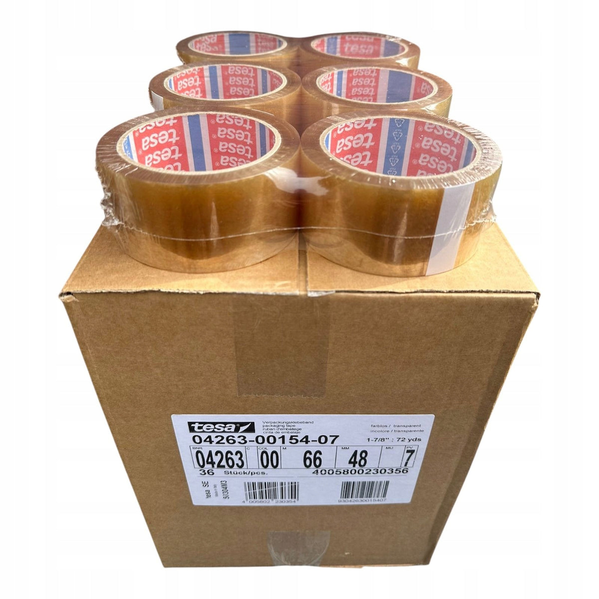 Packing tape TESA 4263 transparent 48x66 Colourless rubber Solvent 36pcs.