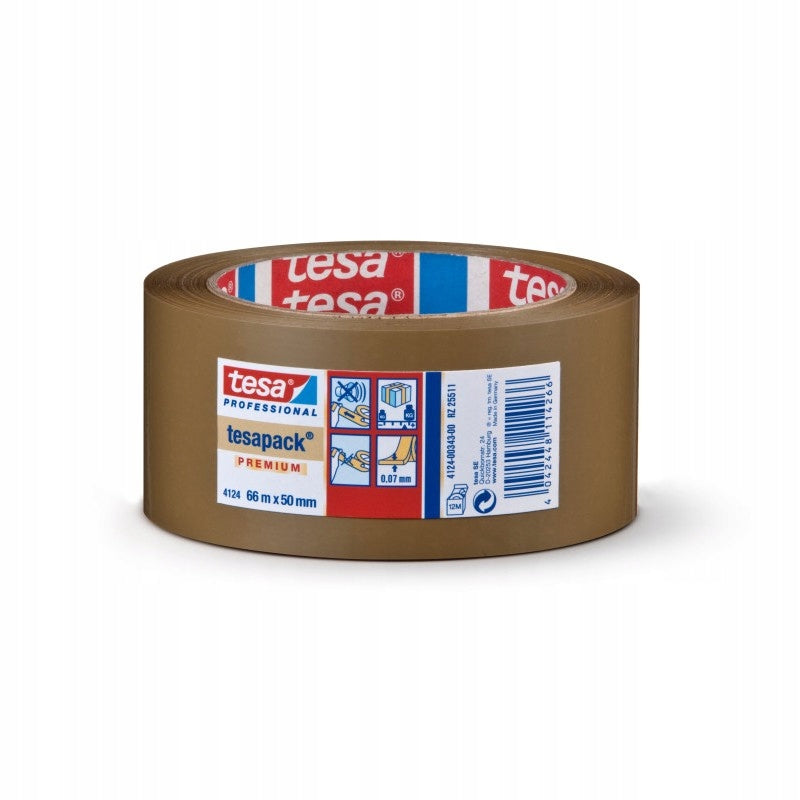 Packing tape Tesa brown width 50 mm length 66 m 1 pc.