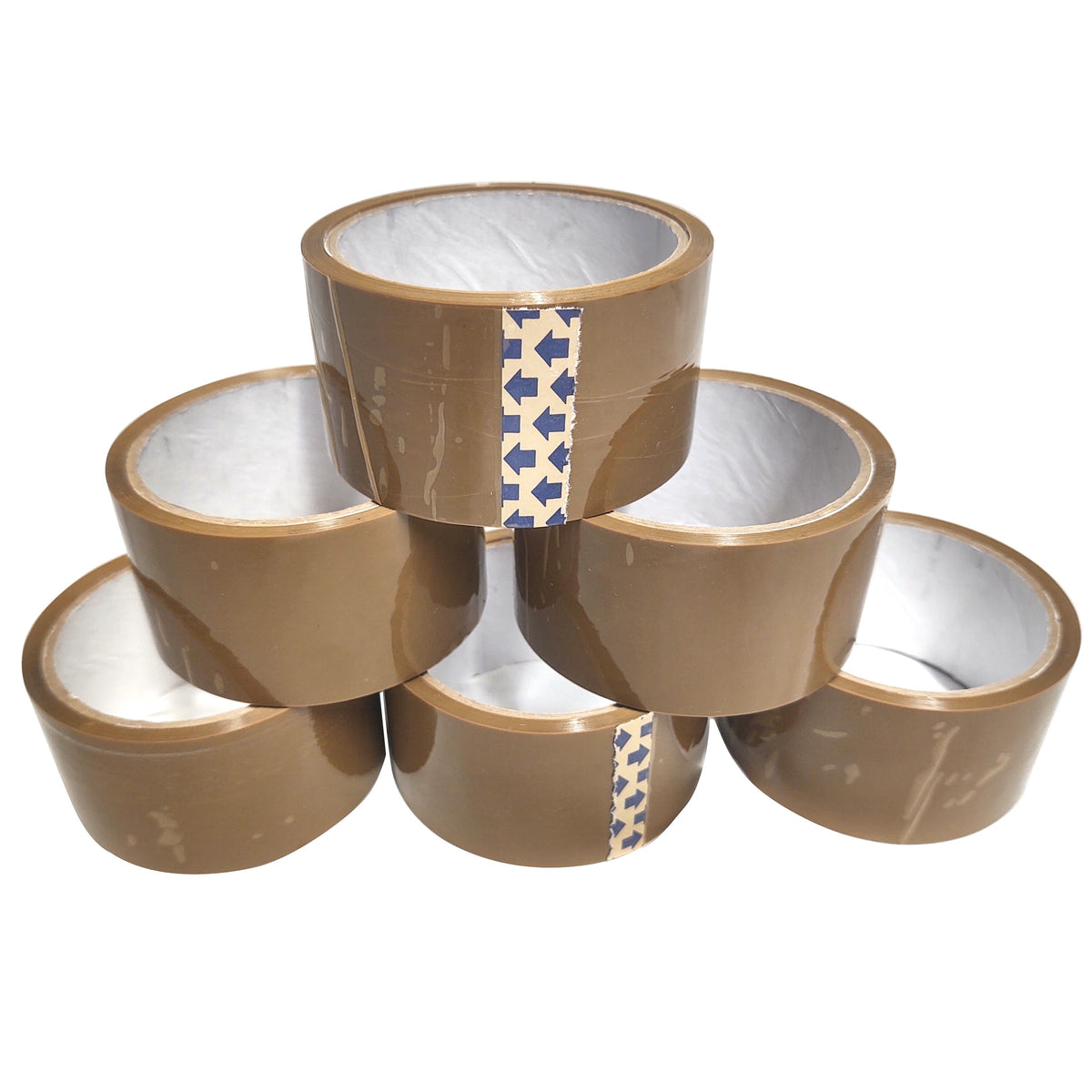 Packing tape brown width 48 mm length 40 m 6 pieces 45 yards