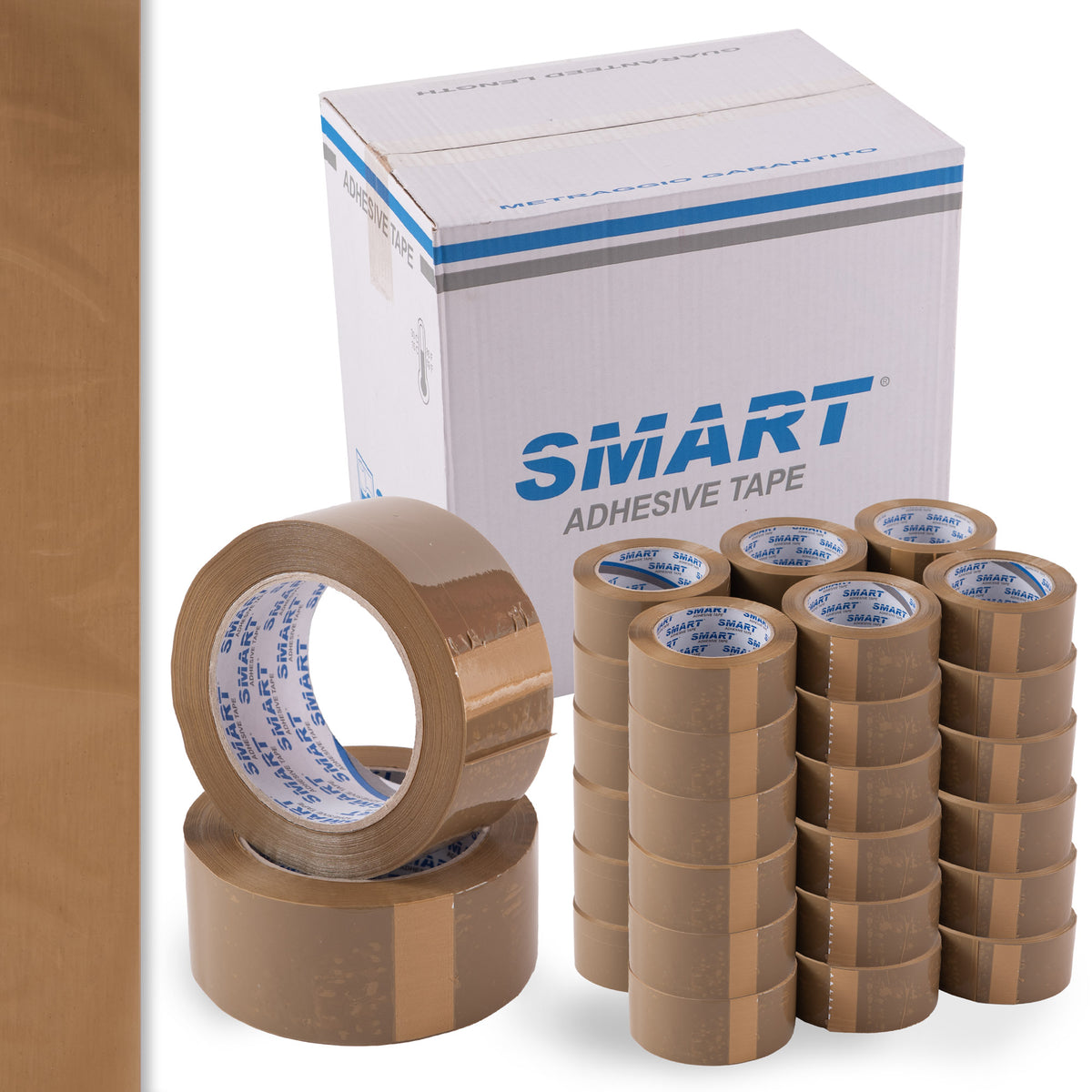 Packing tape solvent SMARTPACKAGING brown width 48 mm length 120,7 m 1 pc.