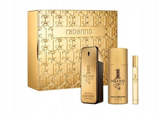 Paco Rabanne 1 MILLION set: eau de toilette 100ml +10ml + deodorant