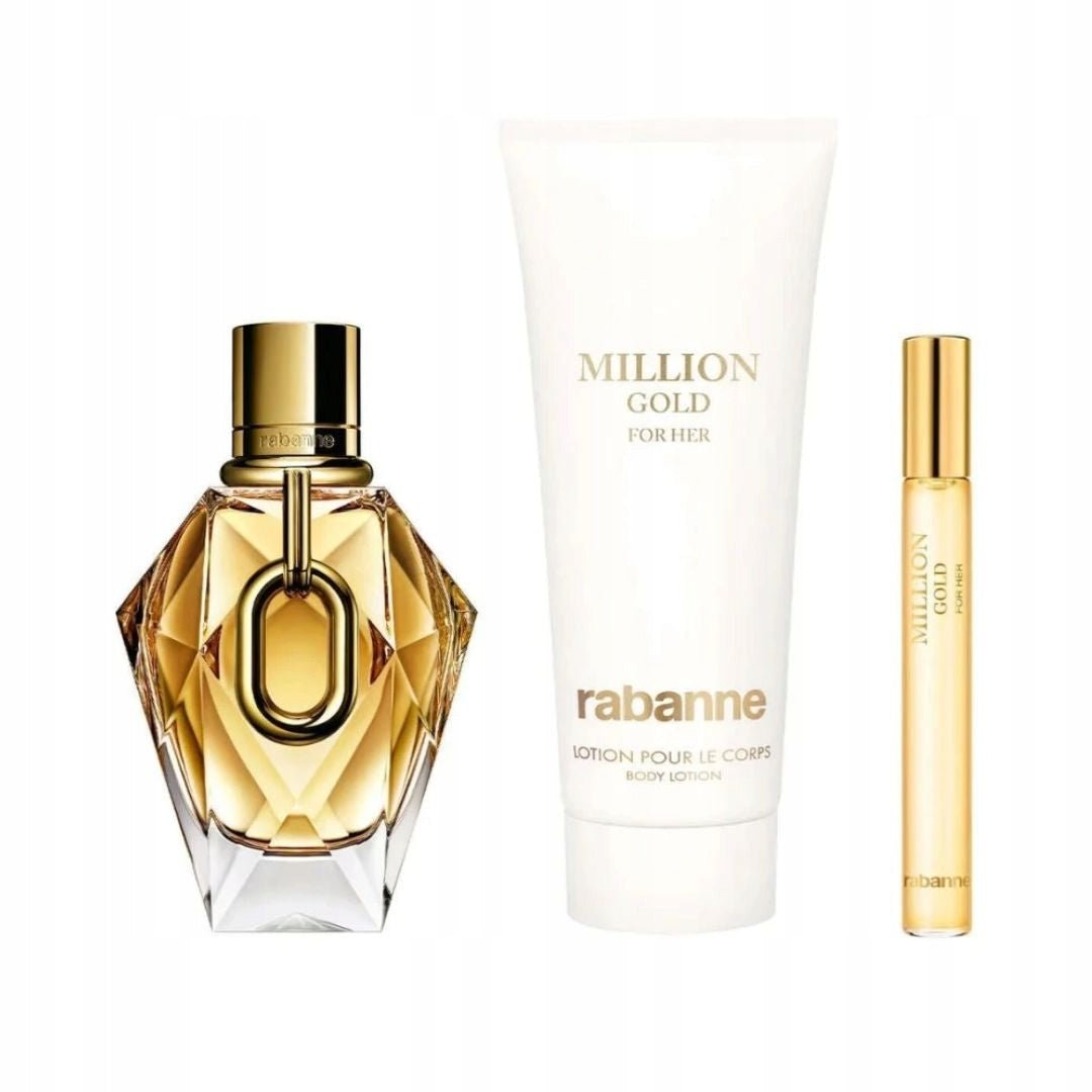 Paco Rabanne Million EDP 90 ml + mini 10 ml + lotion 100 ml Packaging status original