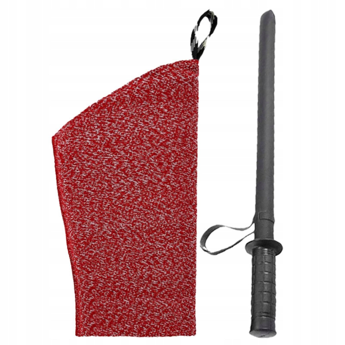 Padded Arm Guard Reinforced Bite Sleeve with Strike Red White Dots 2 PCS
