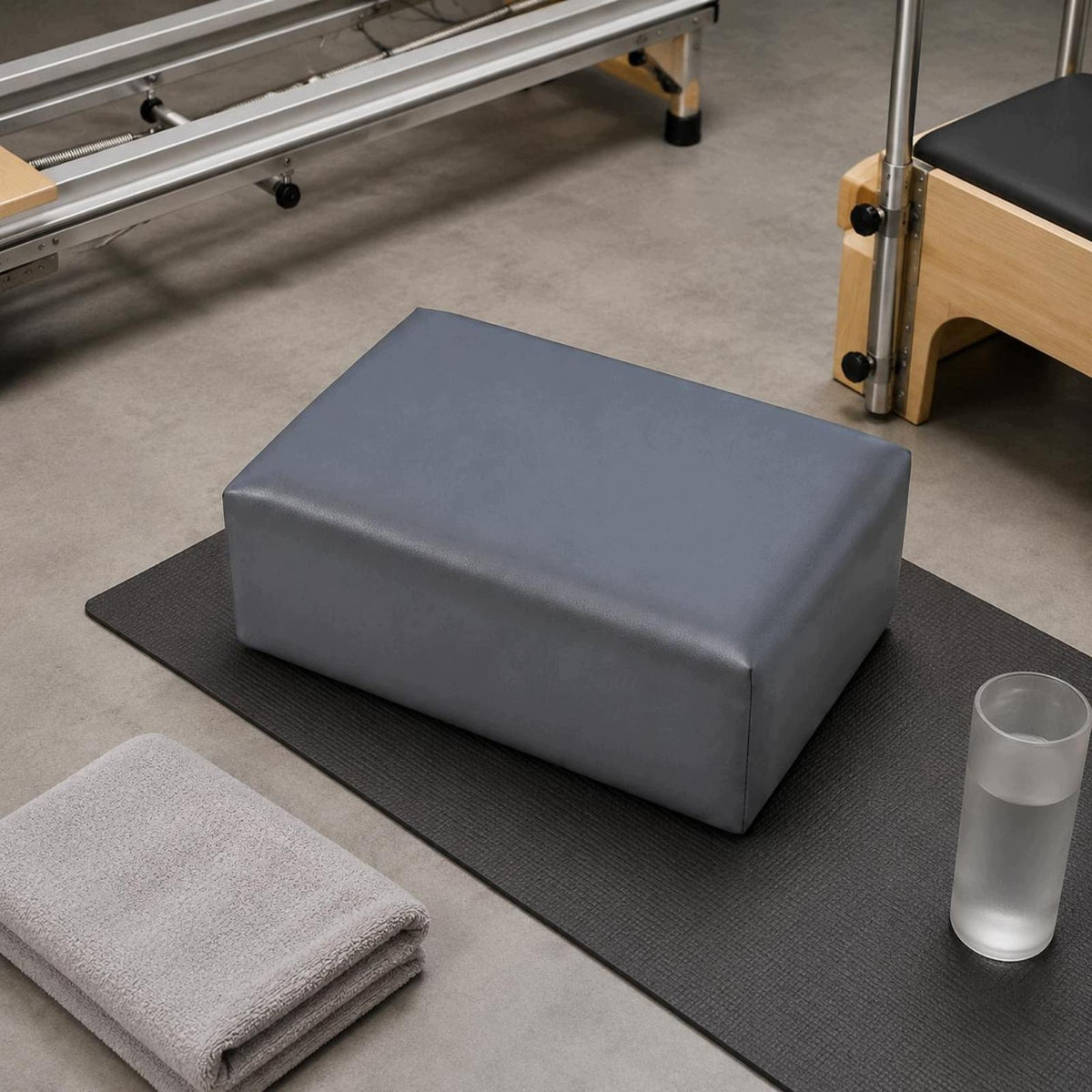 Padded Pilates Central Core Training Pilates Support Box Dark Gray Packaging status original