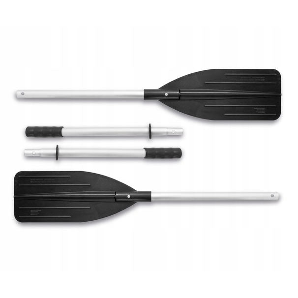 Paddles 2 pieces for pontoon aluminum for kayak single feather 137 cm INTEX