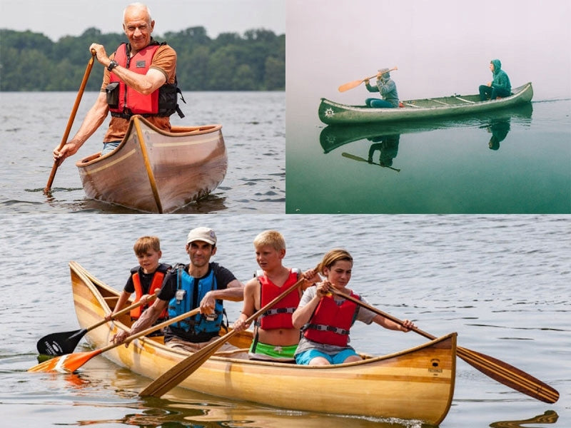 Pagaj John Paddle Canoe Beavertail Pine - beaver tail 152,5 cm Length 152 cm