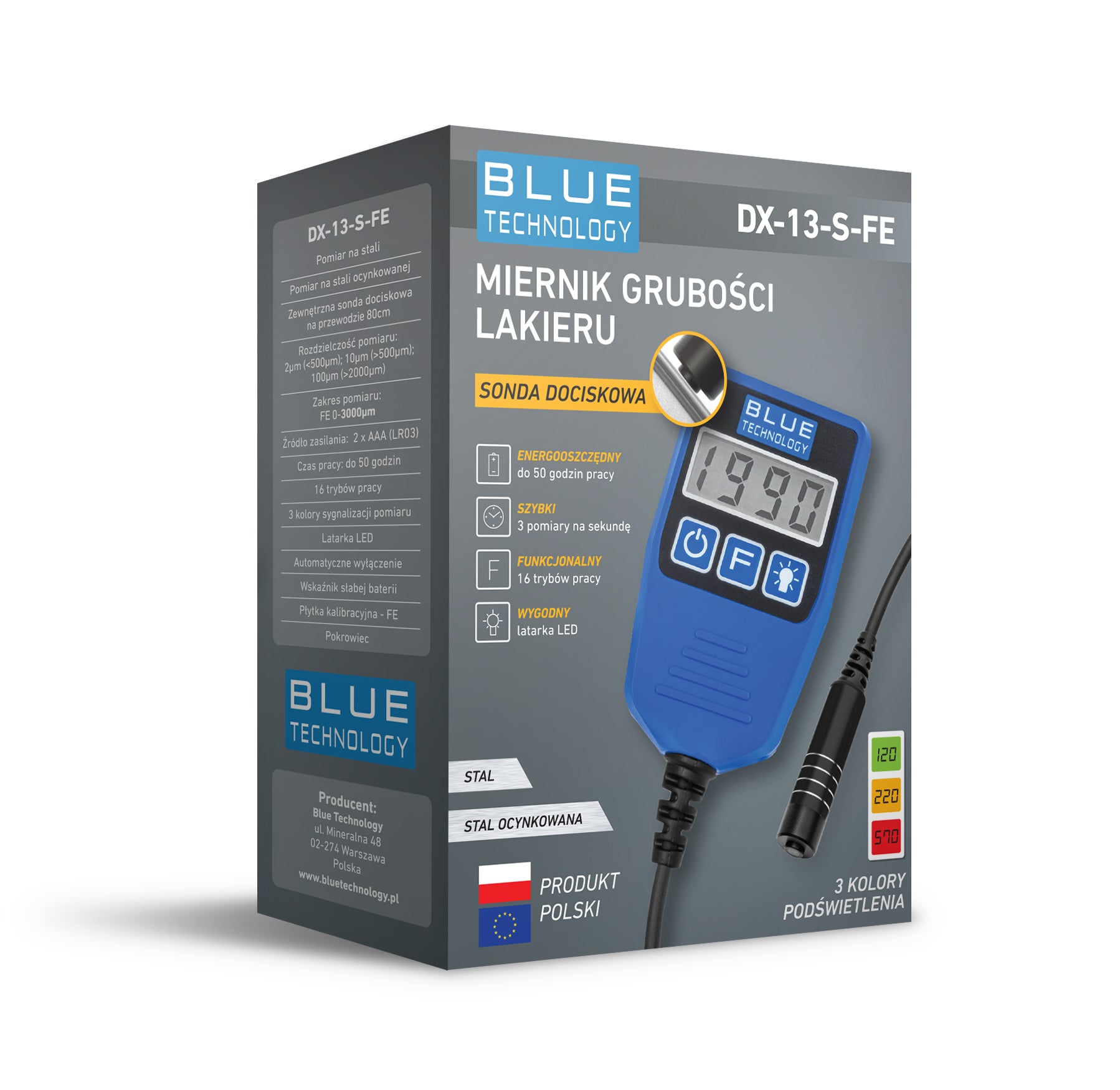 Paint Thickness Meter Sensor Tester DX-13-S-FE Flat Probe with Pressure Manufacturer code DX-13-S-FE