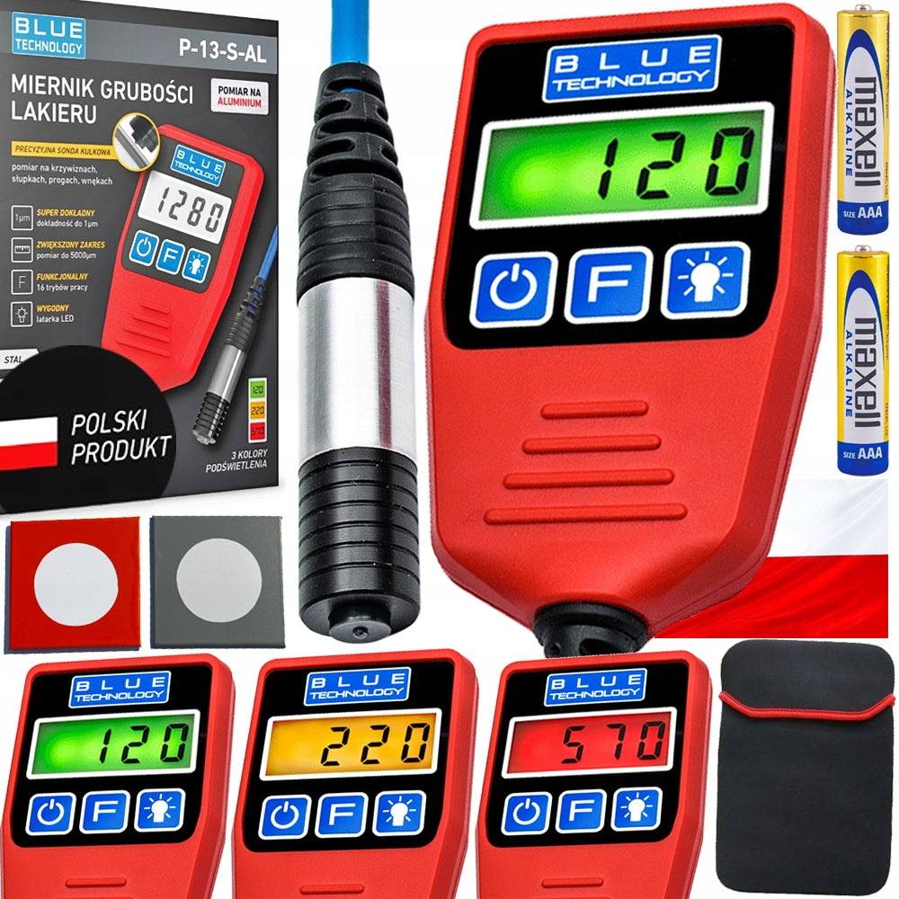 Paint Thickness Meter Sensor Tester P-13-S-AL Steel Alu Ball Probe PL