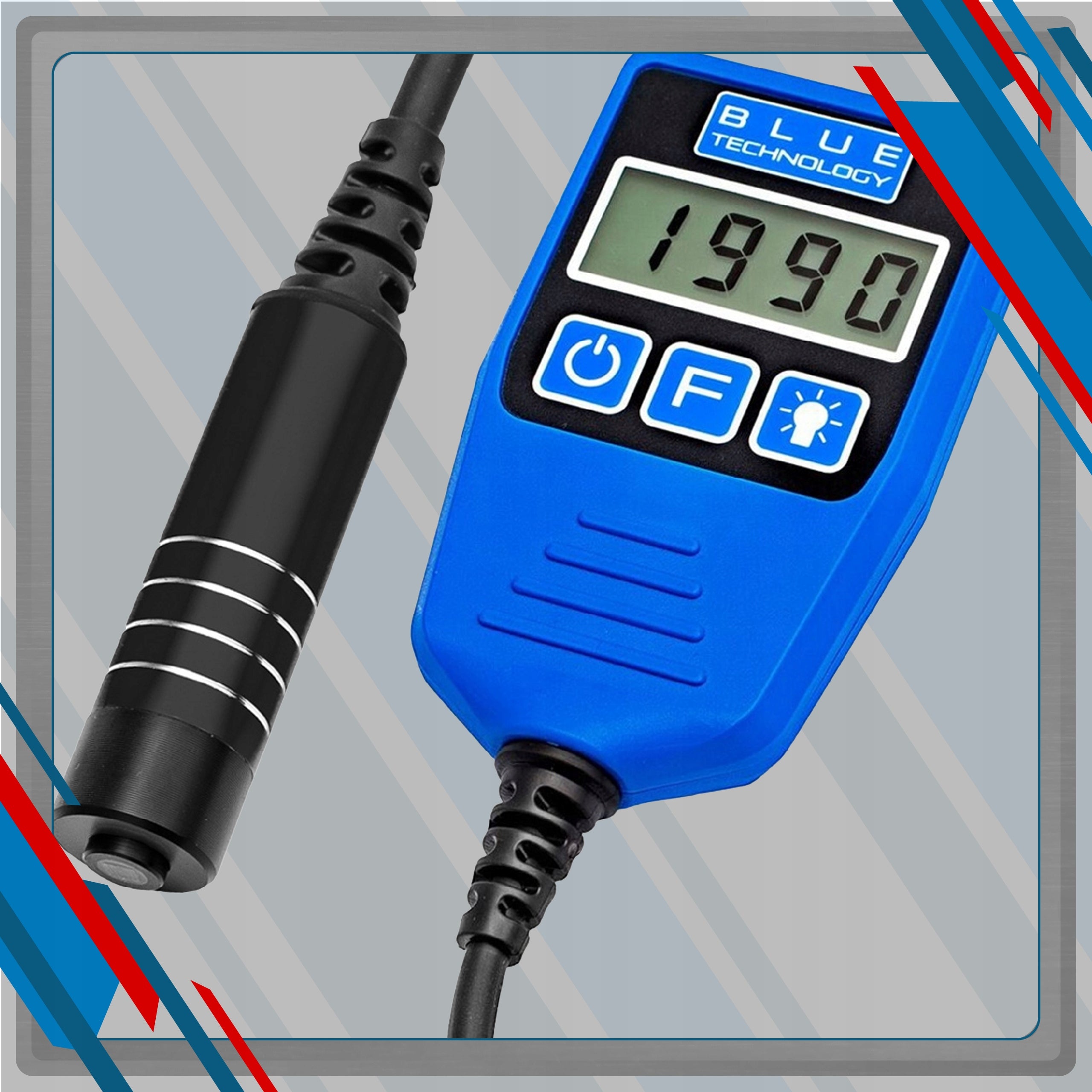 Paint thickness gauge with batteries tester for steel and galvanized Polish Manufacturer code DX-13-S-FE