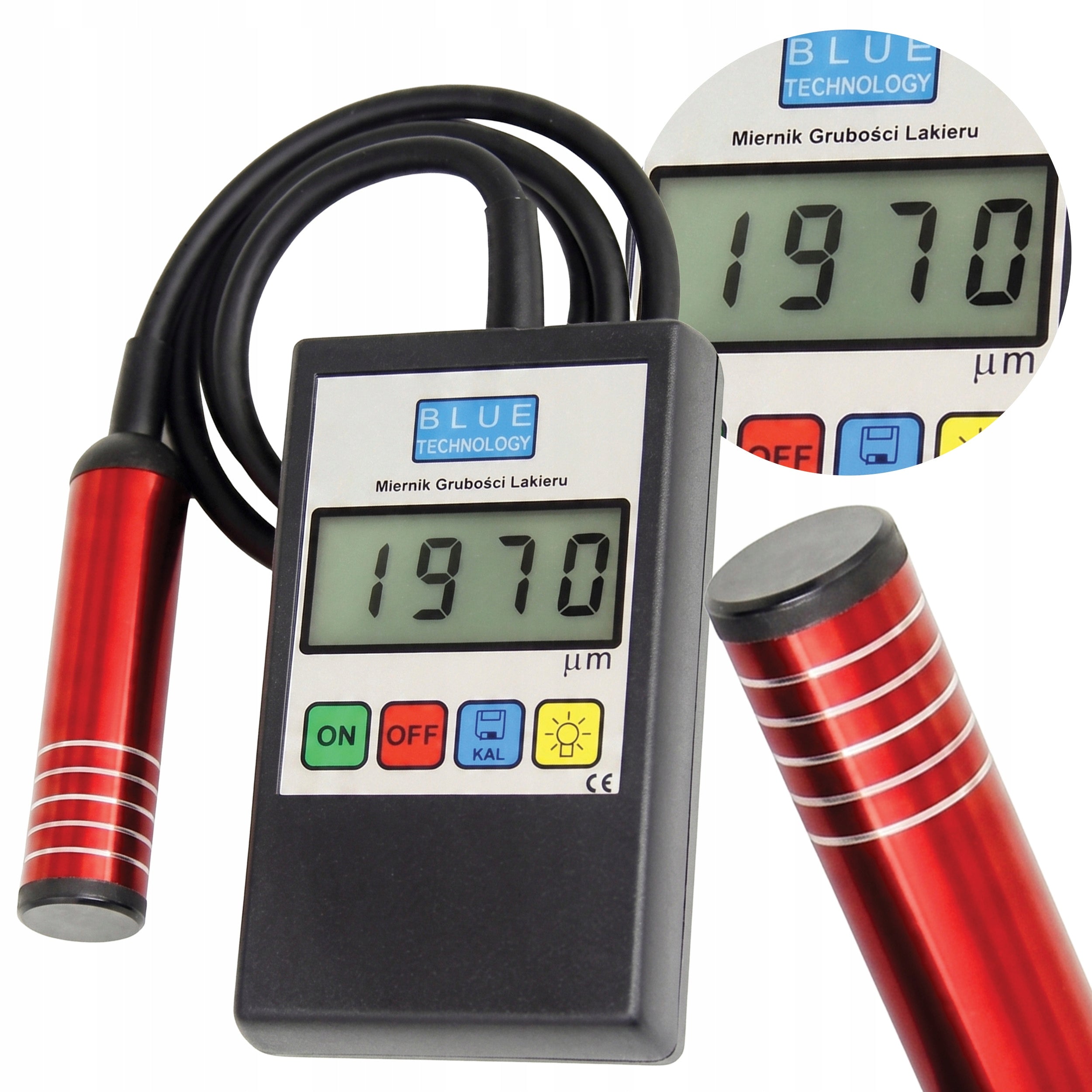 Paint thickness tester Polish galvanized steel with auto probe
