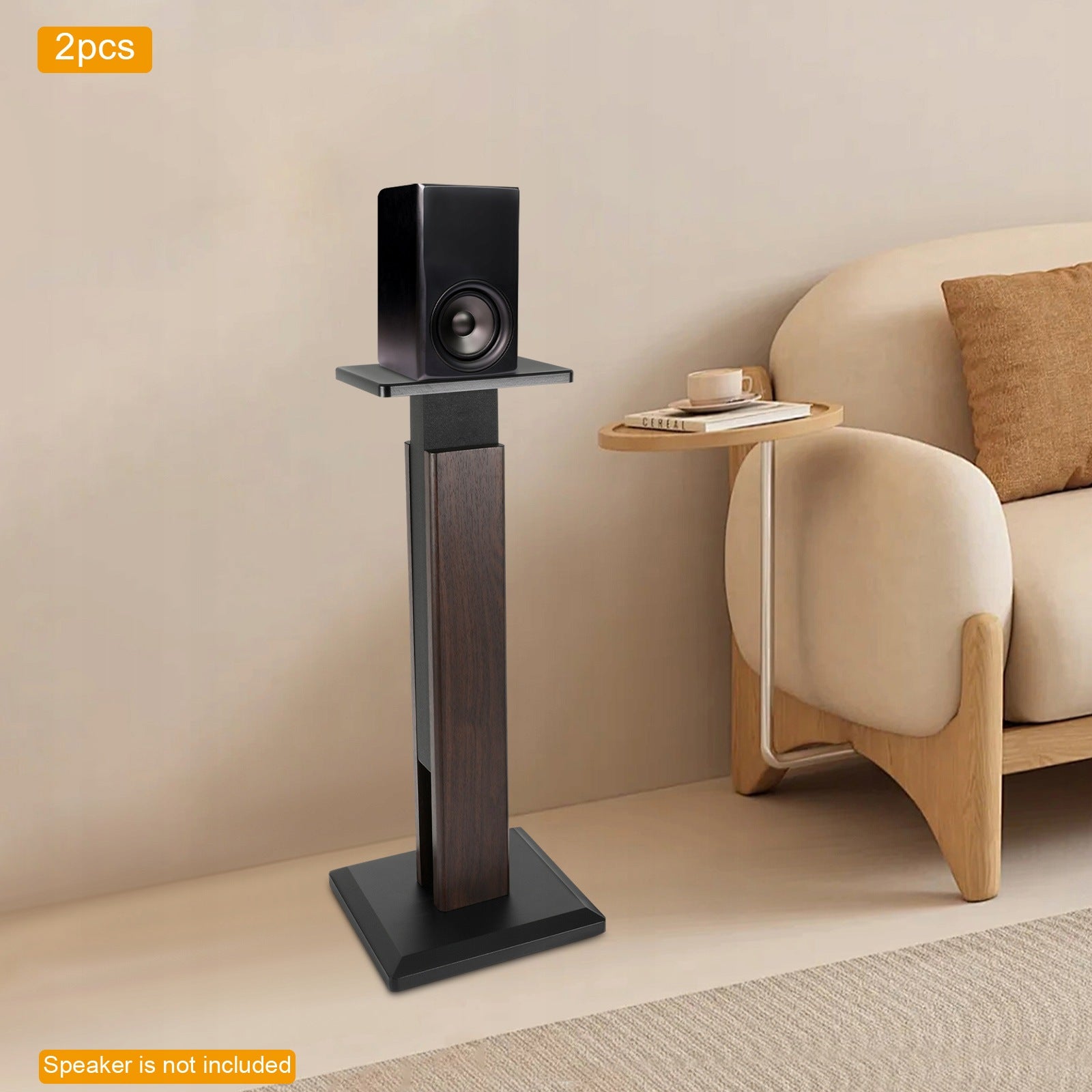 Pair Speaker Stands, Speaker Stands for Surround Sound, Height 65-85CM 30KG Packaging status original