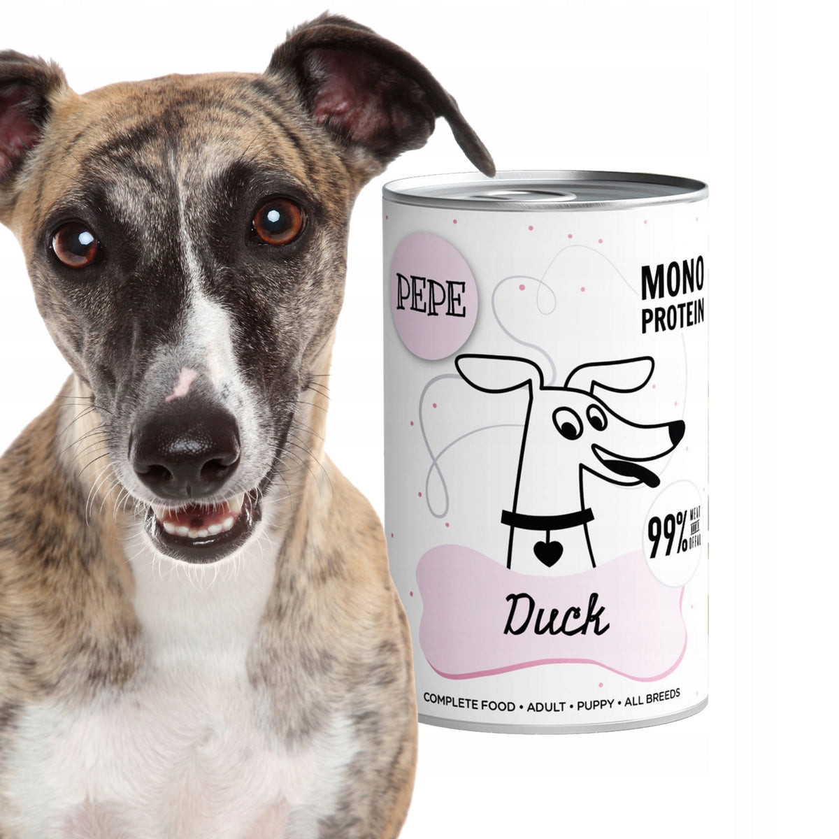 Paka Animal PEPE Duck Food Wet Duck 400g