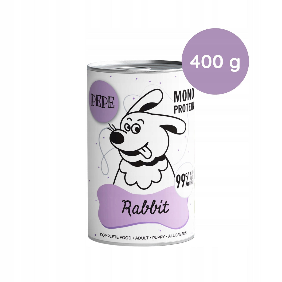 Paka Animal Wet Food PEPE Rabbit rabbit 400g Packaging status original