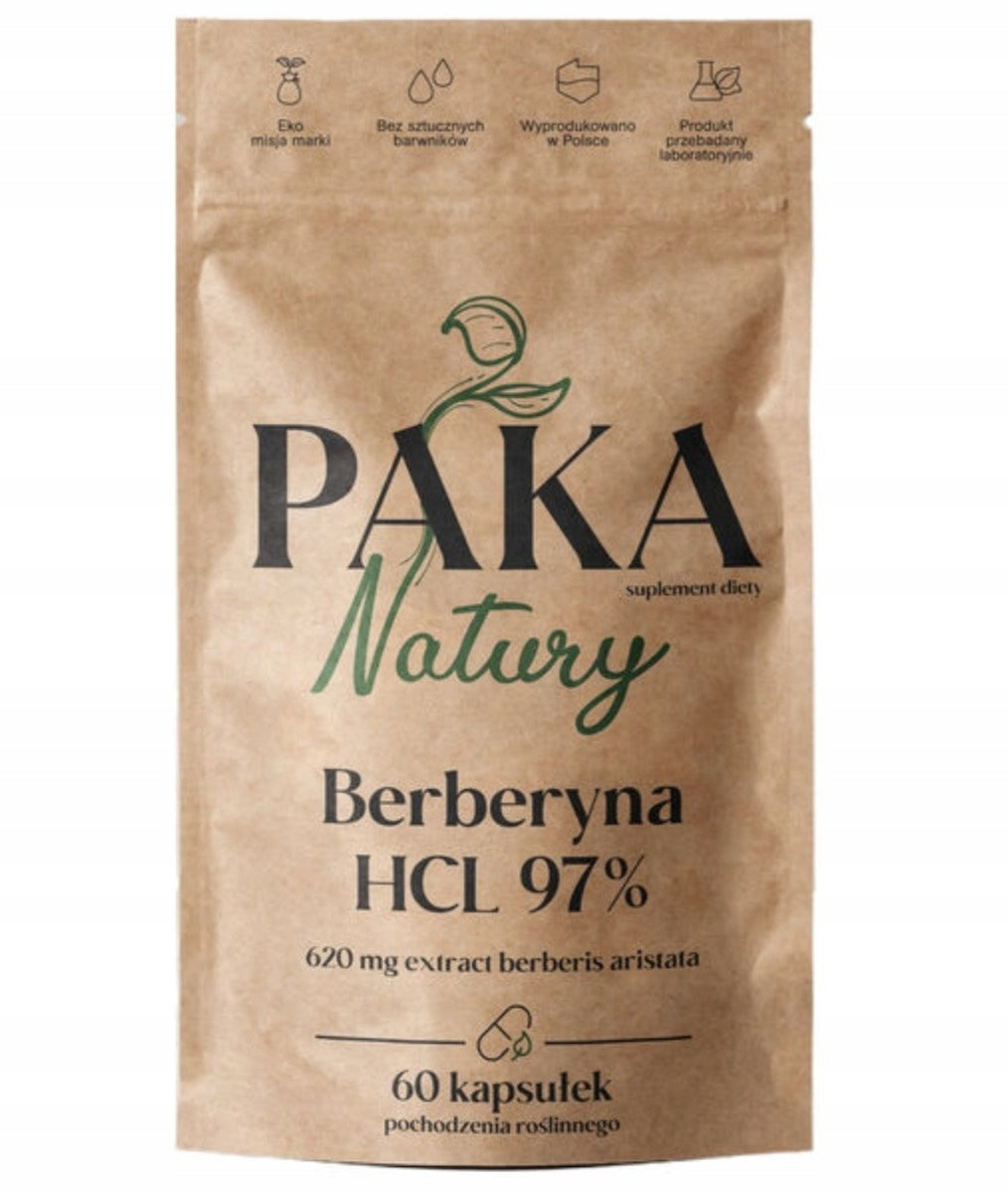 Paka Natury Berberine HCL 97% 60 capsules