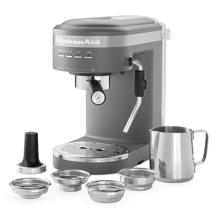 Pákový tlakový kávovar KitchenAid 5KES6403 1470 W stříbrná/šedá