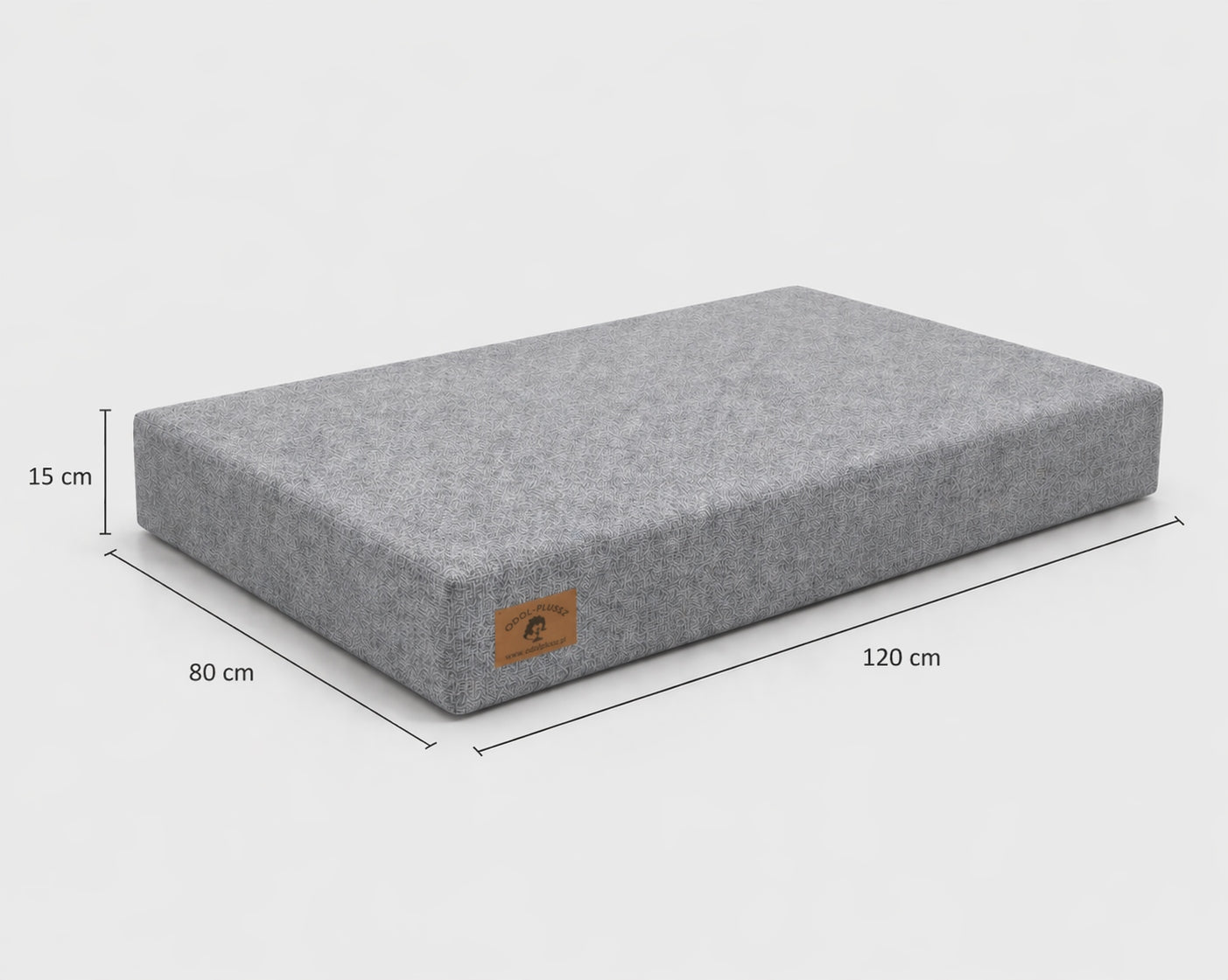 Palette cushion 120x80x15 cm – Premium Seat with Cover GREY Packaging status original