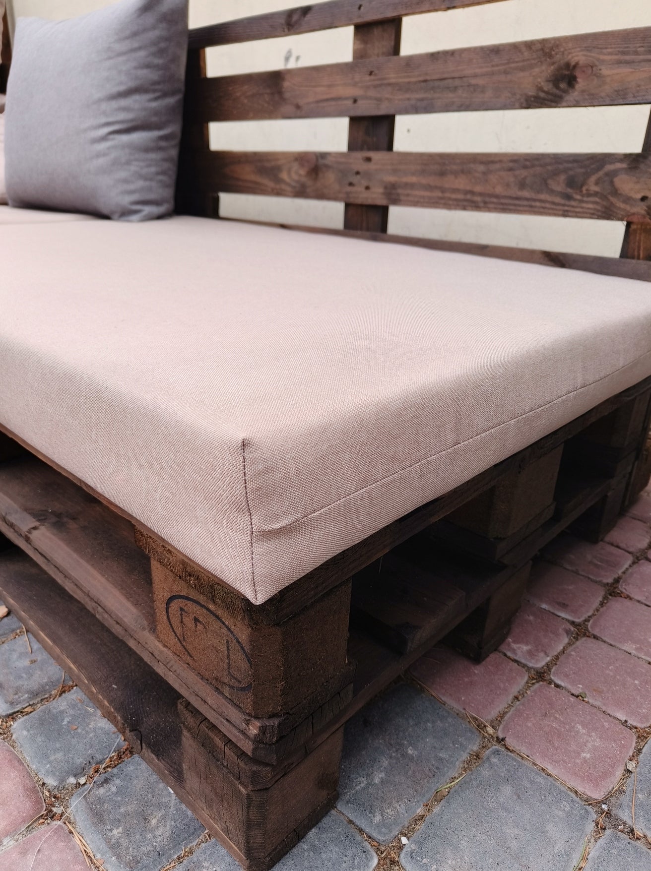 Pallet Cushions Set Seat 120x80 + Backrest 120x40 Manufacturer no brand