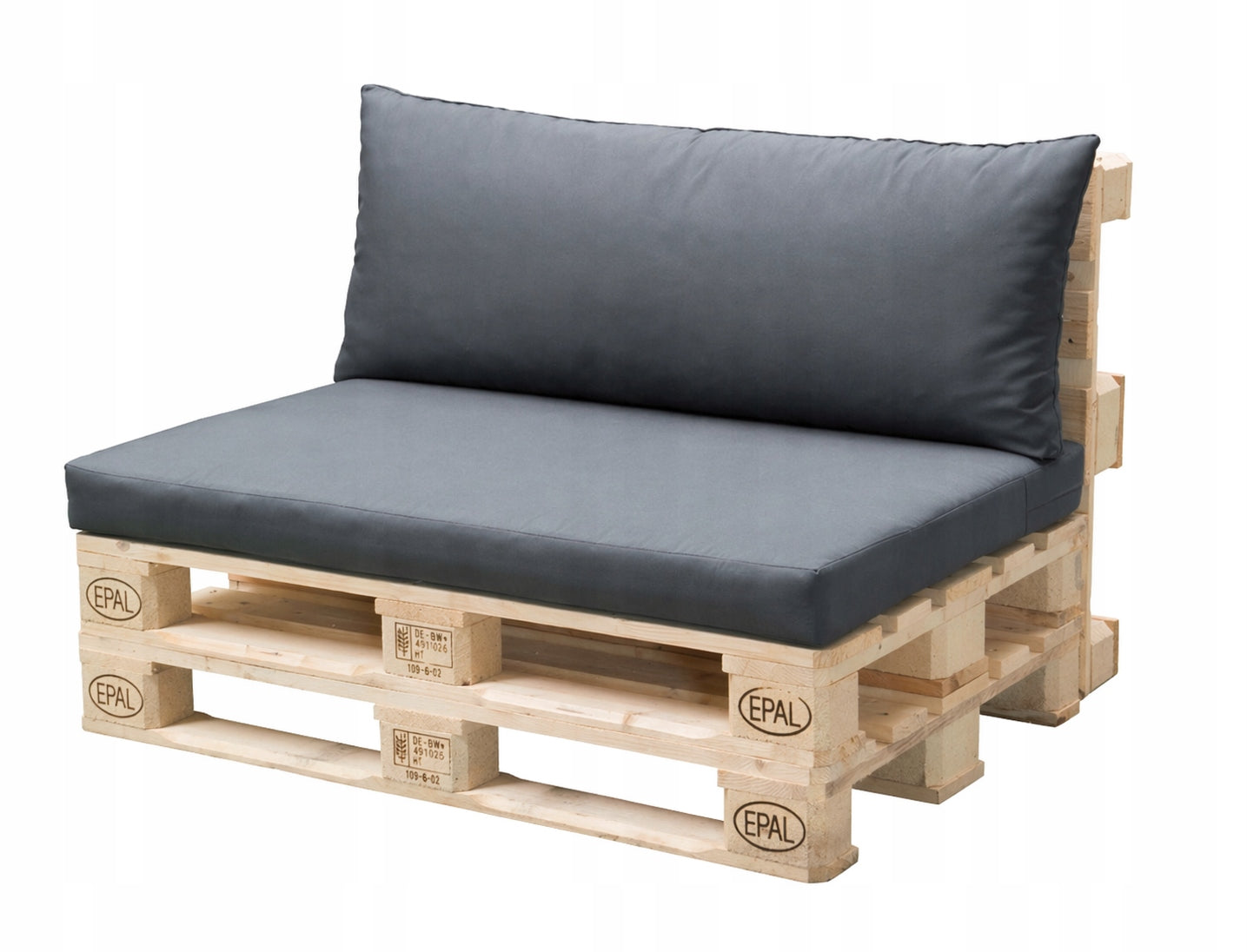 Pallet Cushions Set Seat 120x80 + Backrest 120x40