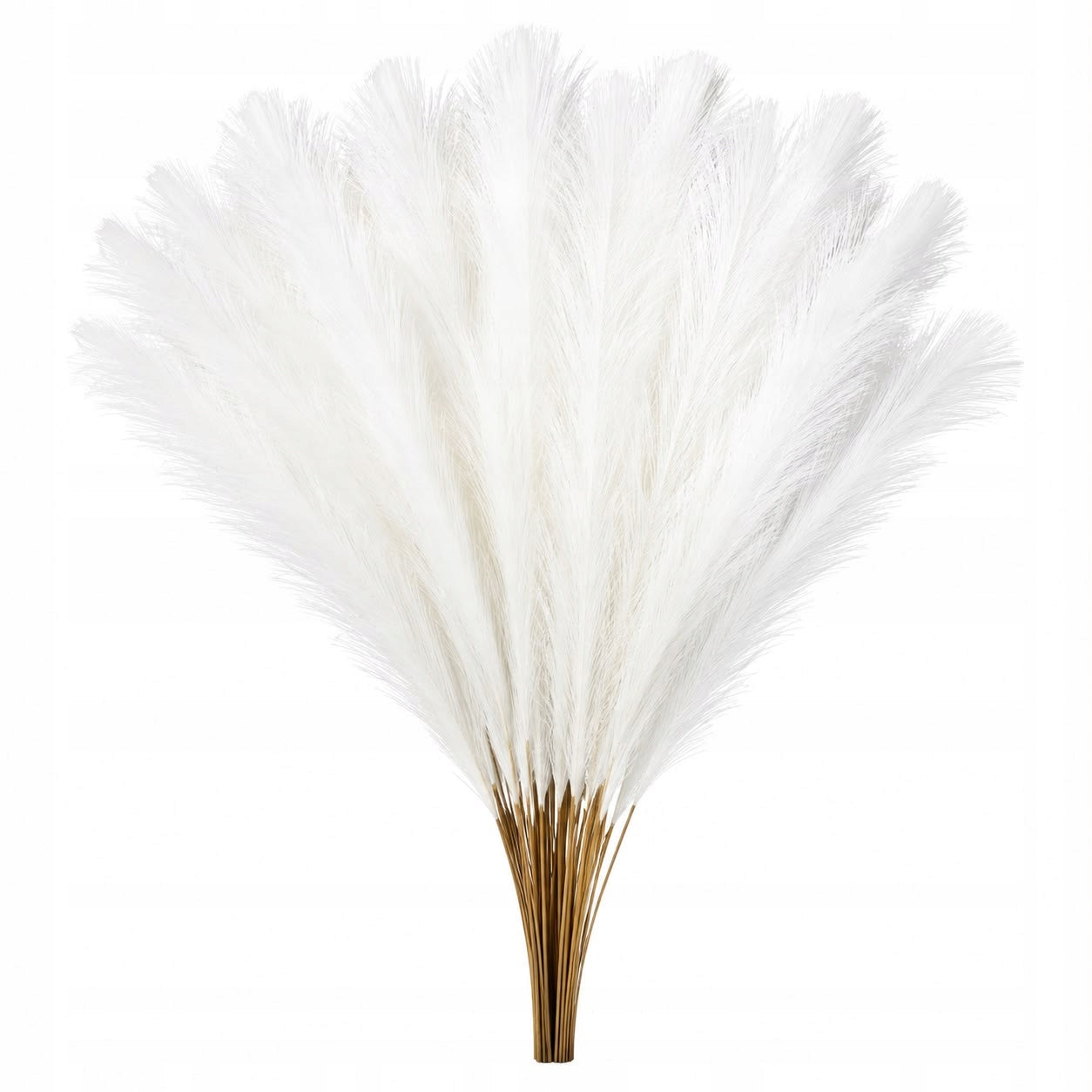 Pampas Grass Artificial White 55 cm 30 pcs for Boho Vase Decoration