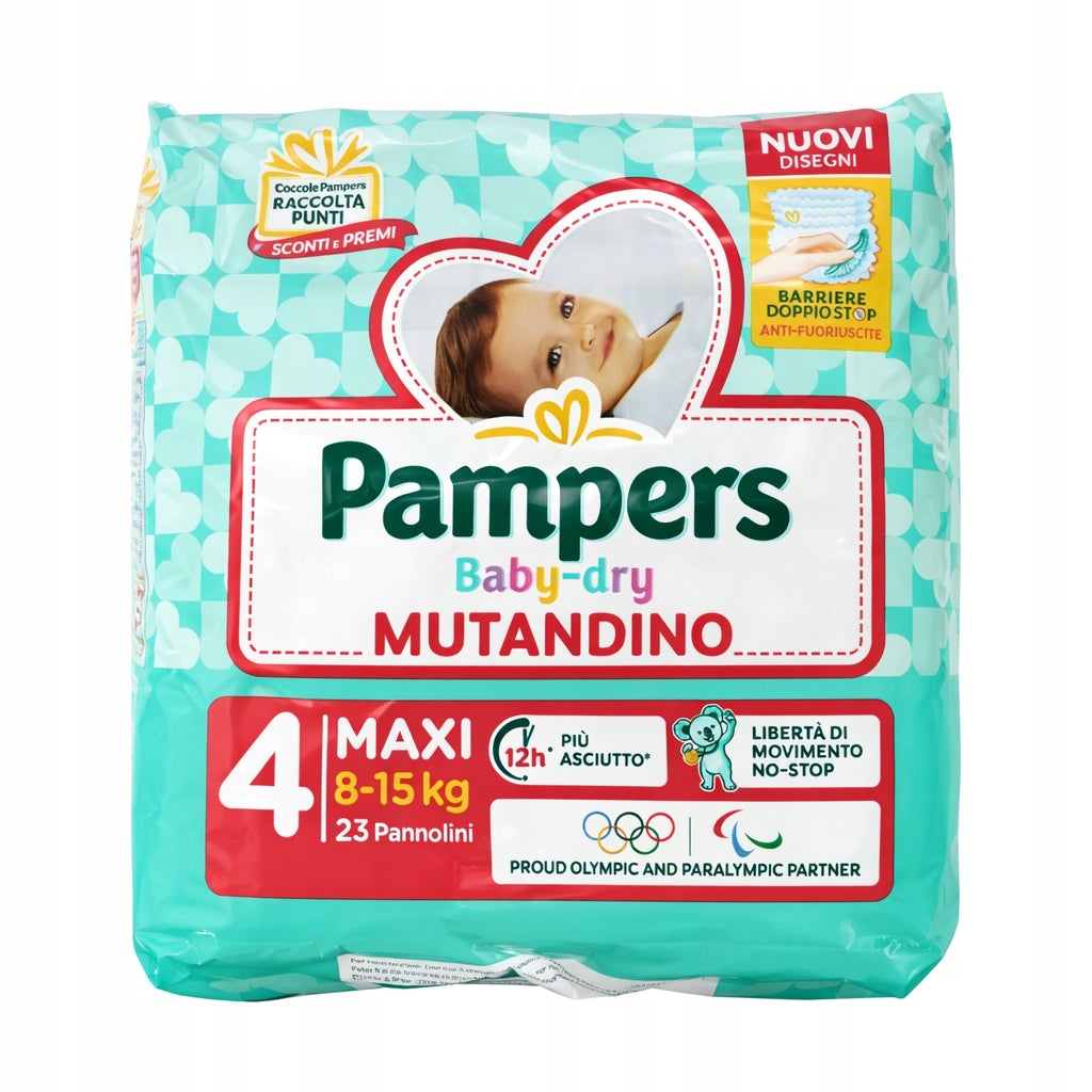 Pampers Baby-dry Mutandino Diapers size 4 (8-15kg) 23pcs.