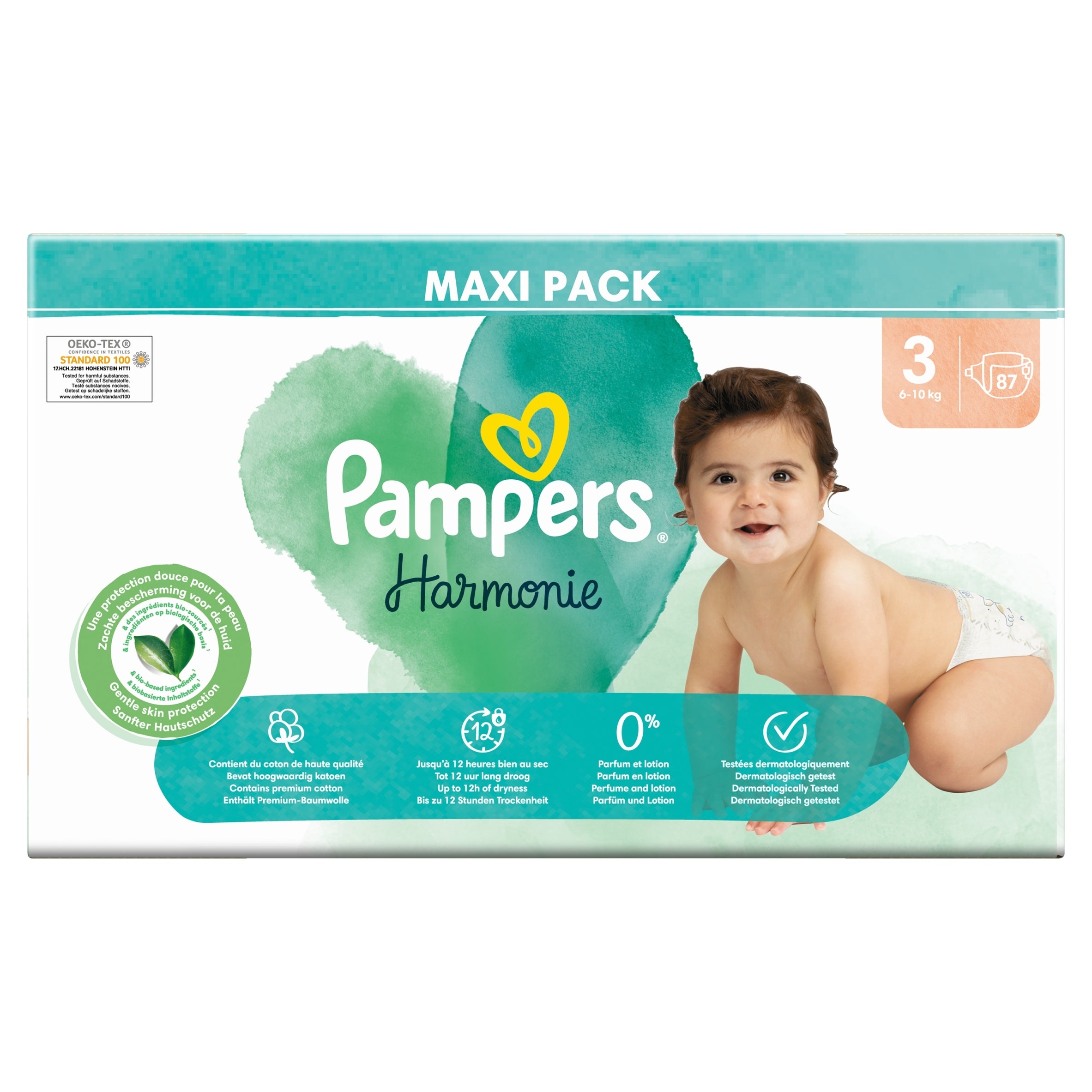 Pampers Harmonie Baby, Diapers, size 3 (6kg-10kg), 87 pieces Diapers type disposable