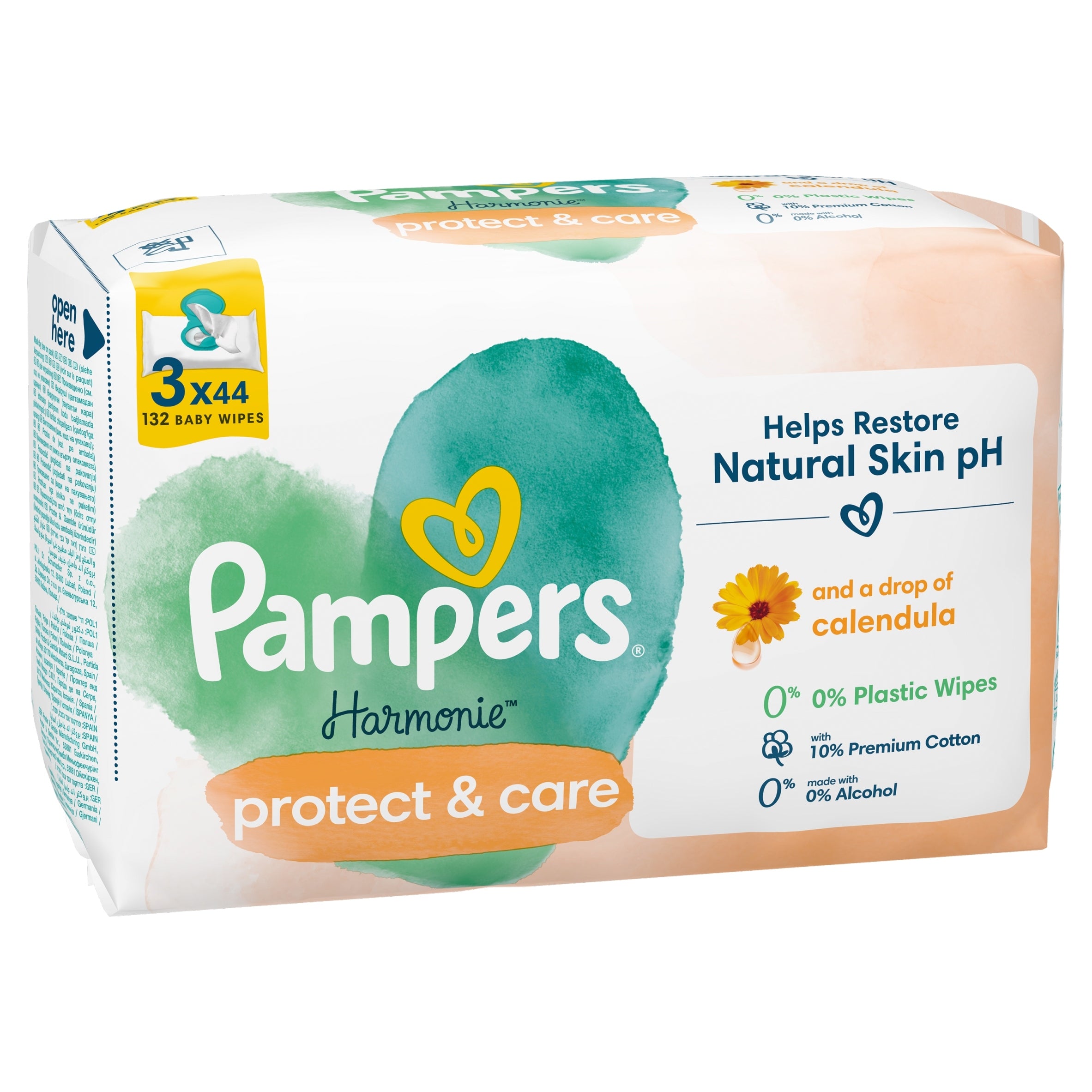 Pampers Harmonie Protect & Care 3 x 44 pcs. Packaging status original