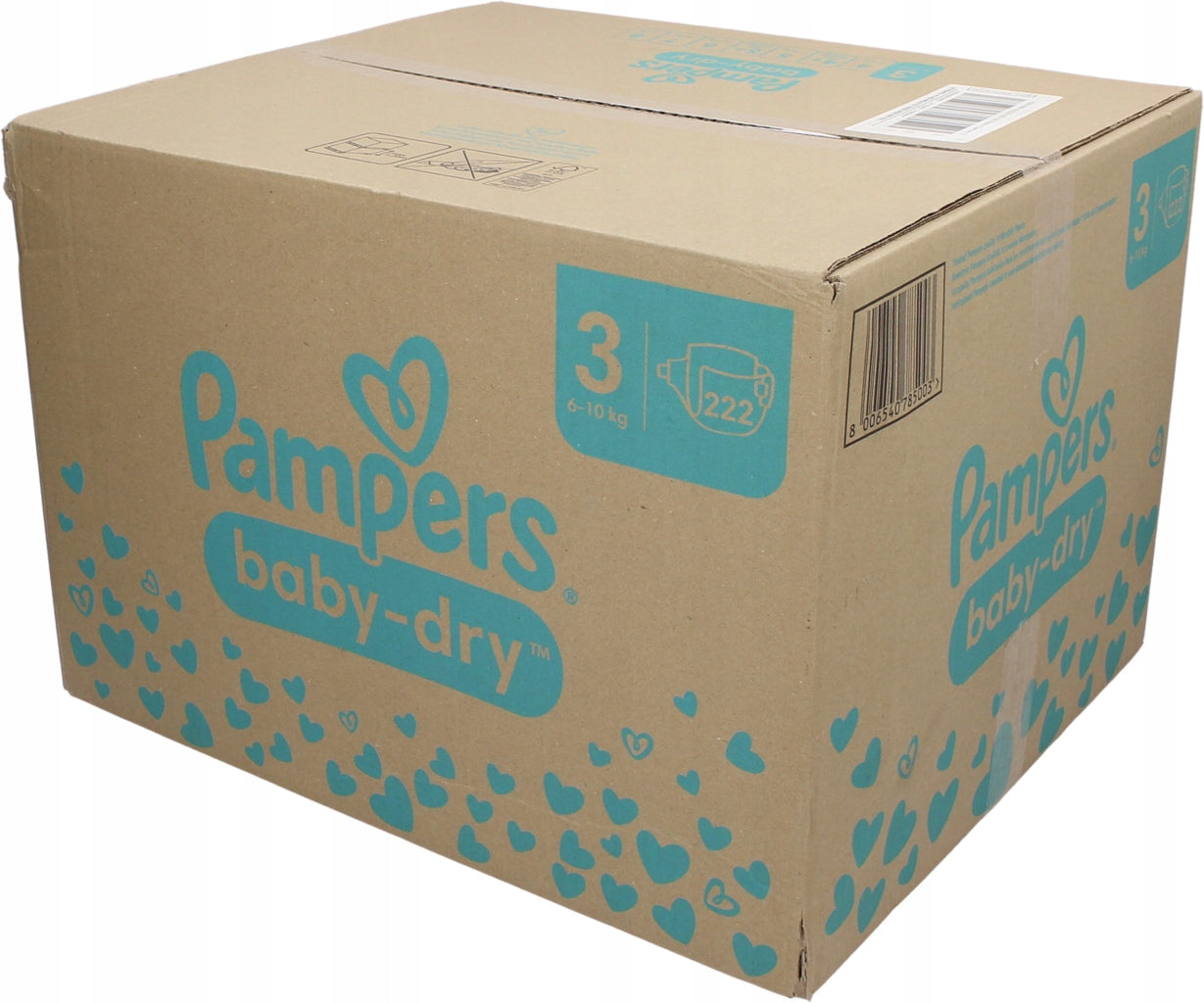 Pampers baby-dry Diapers size3 (6-10kg) 222 pcs.