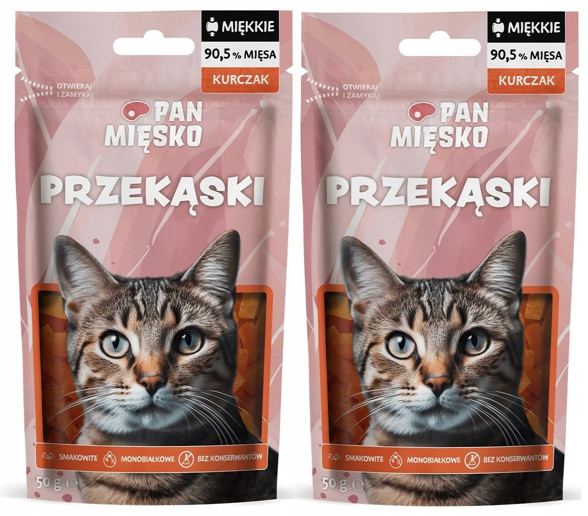 Pan Mięsko Cat Treat Snacks Chicken 2x50g