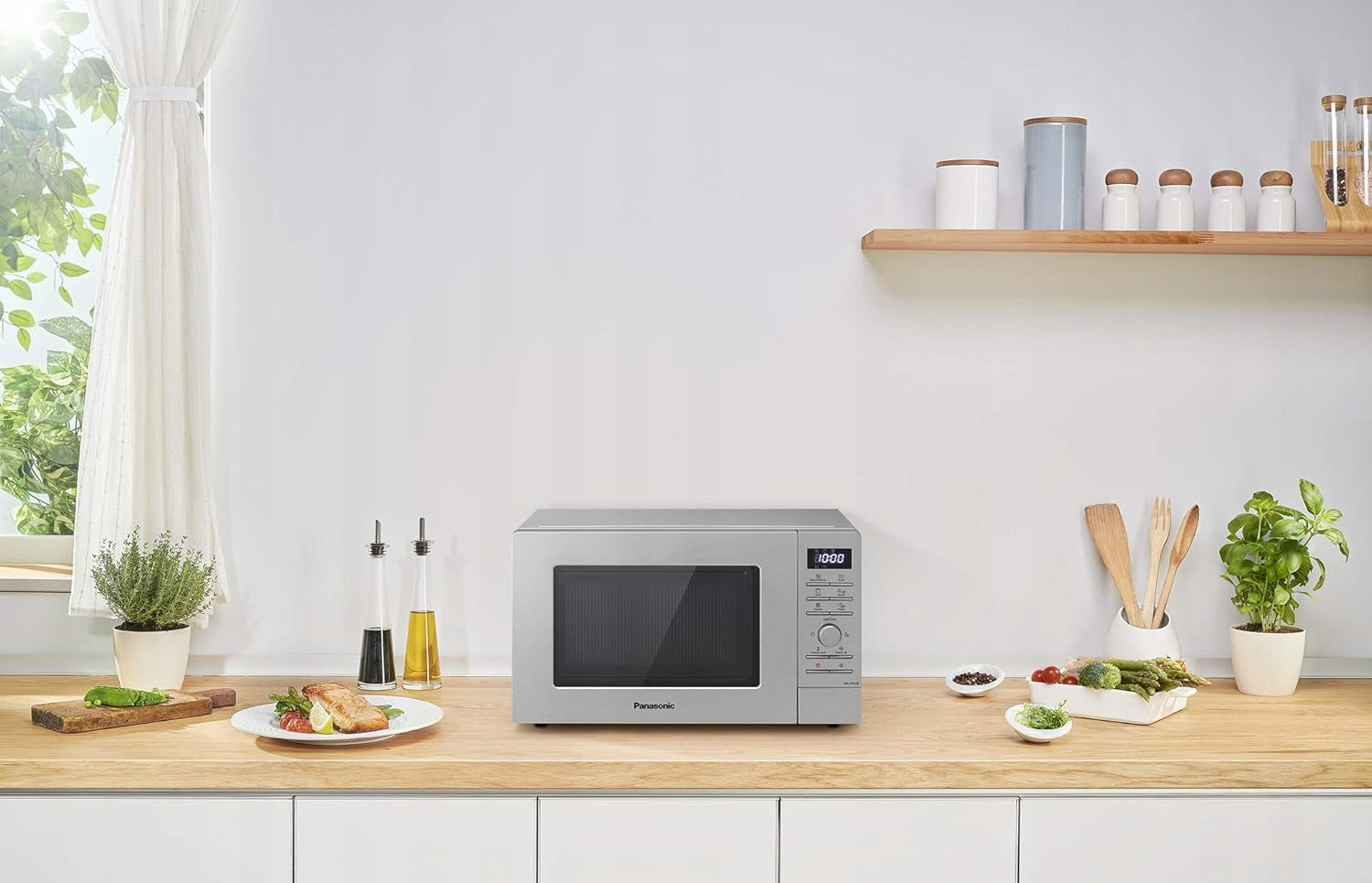 Panasonic Estate Microwave Oven 800W 20L Grill 9 programs Quick Start Brand Panasonic
