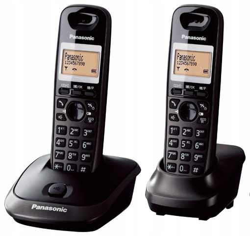 Panasonic KX TG2512FXT DUO, Schwarz 