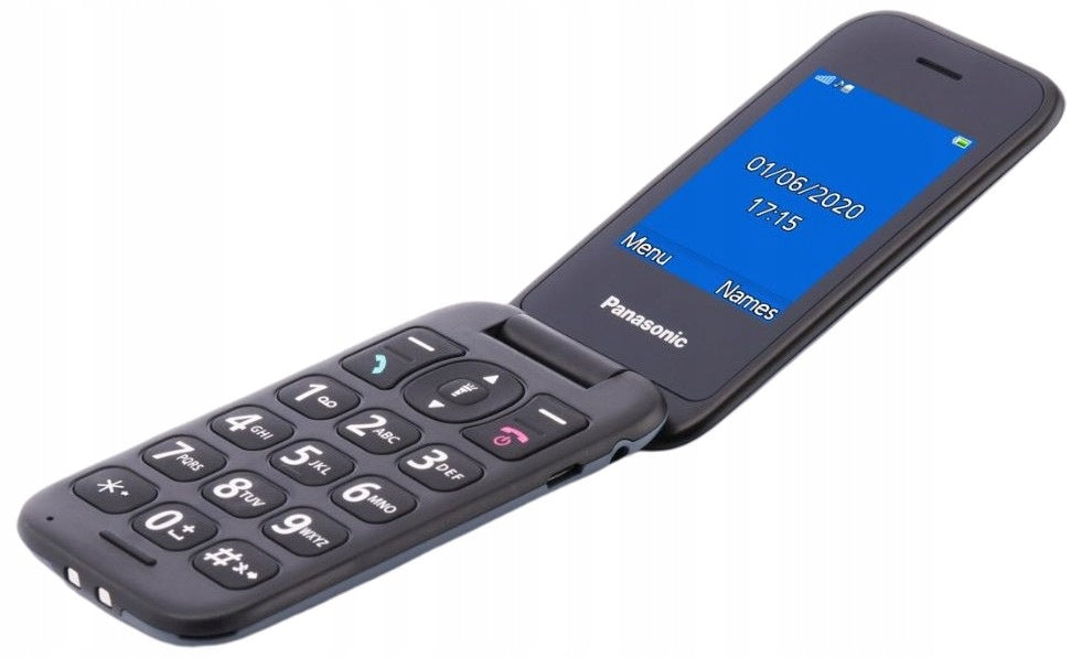 Panasonic KX-TU400EXG Flip Phone Grey 2.4" Charger included no