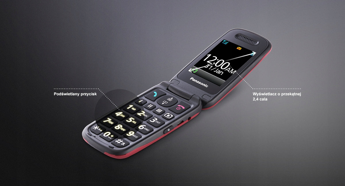 Panasonic KX-TU446EXG Senior Phone Grey Brand Panasonic
