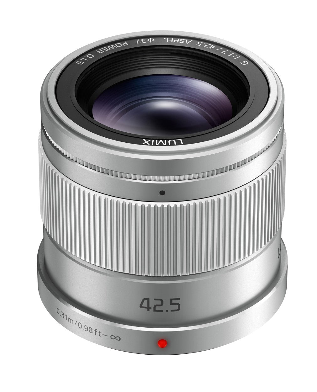 Panasonic LUMIX G 42,5 mm / F1,7 ASPH. / POWER OIS (H-HS043E-S) Silber 
