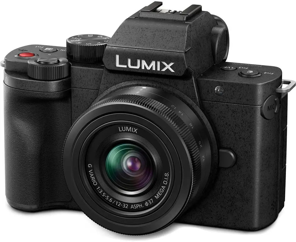 Panasonic Lumix G100 with 12-32mm f3.5-5.6 ASPH. O.I.S. Lens Manufacturer code DC-G100WEG-K