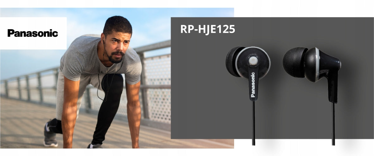 Panasonic RP-HJE125E In-Ear Headphones black 9mm EAN (GTIN) 5025232678129