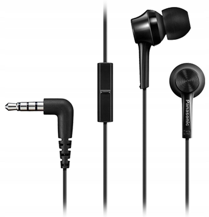 Panasonic RP-TCM115 In-Ear Headphones black 9mm
