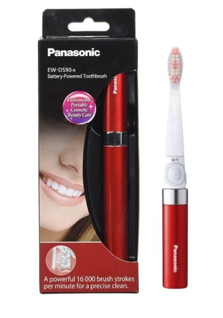 Panasonic mini sonic toothbrush tourist red