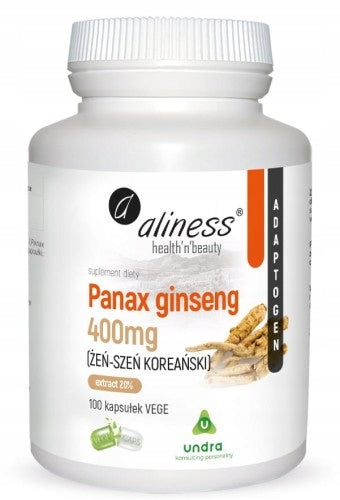 Panax Ginseng 400mg 100 capsules ALINESS