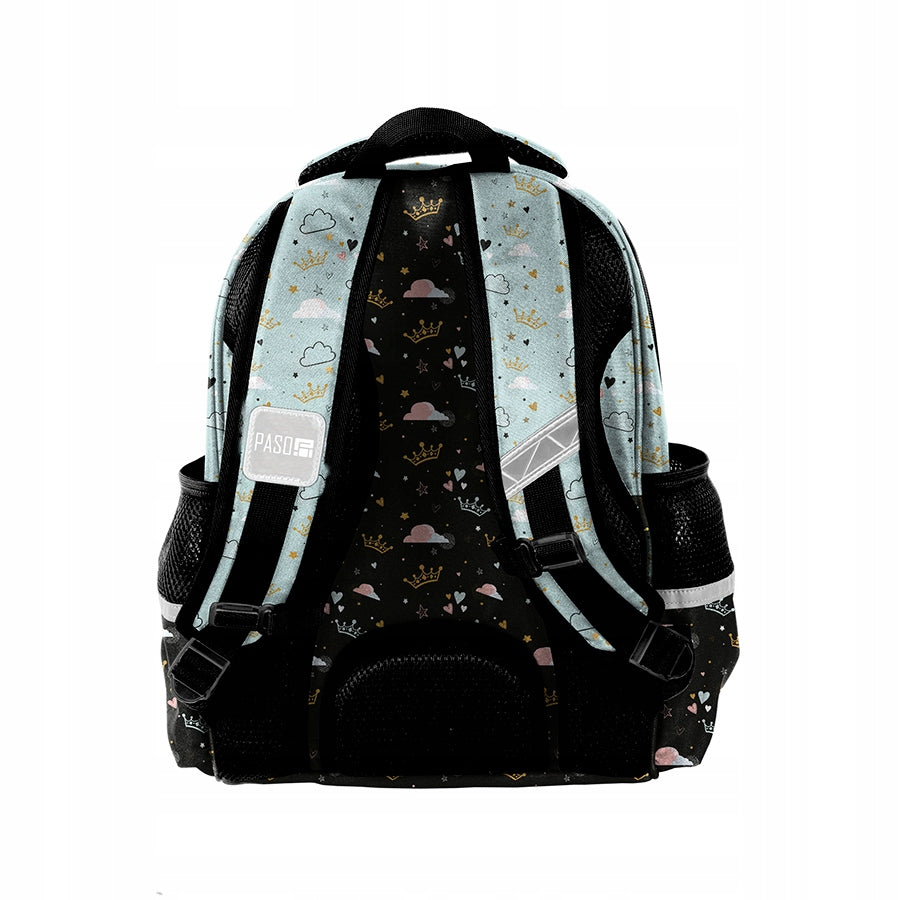 Panda Paso class 1-3 school backpack for girls with stiffened teddy bear Manufacturer code PP24PN-565