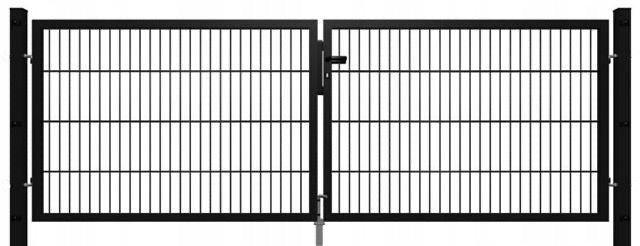 Panel double-leaf gate 3x1,8, anthracite