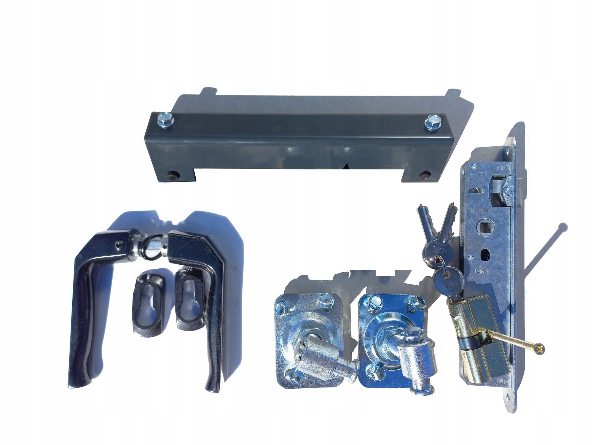 Panel gate 150cm | Fence | Anthracite graphite RAL7016 | 2 posts Brand no brand