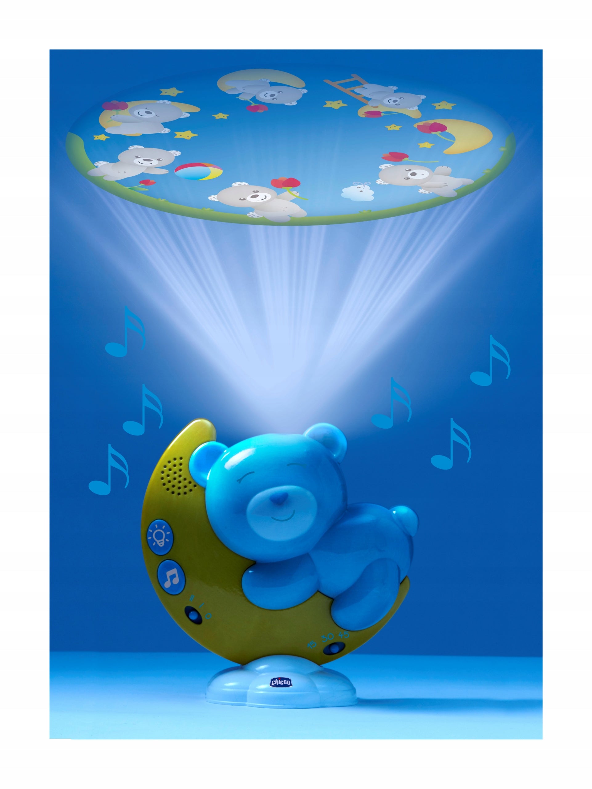 Karuselė Chicco First Dreams Next2 Monday 3-in-1, mėlyna