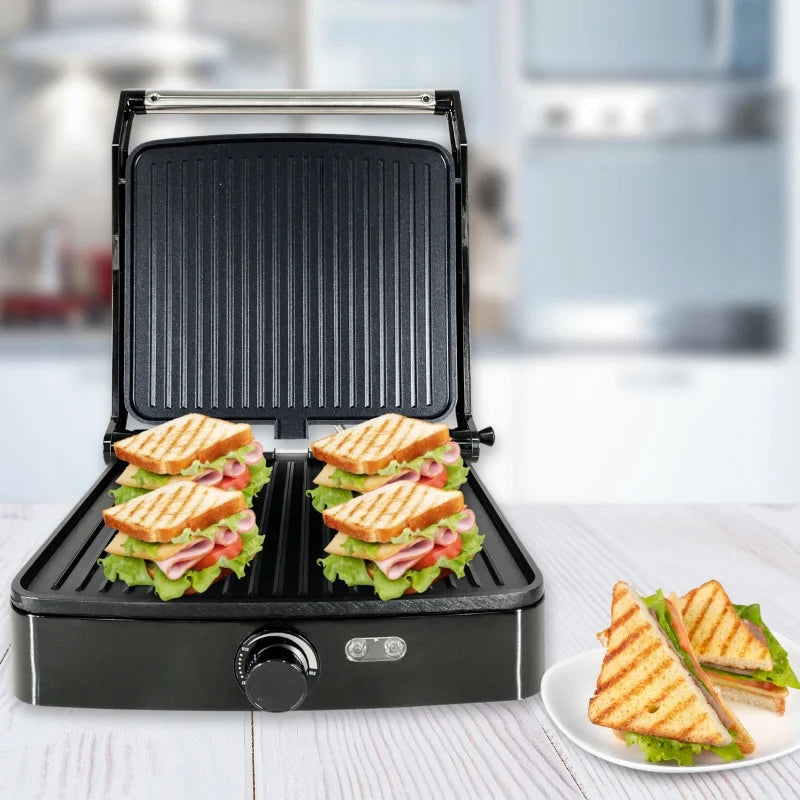 Panini electric grill Eisenbach HW-1960 silver/grey 2000 W Manufacturer code HW-1960