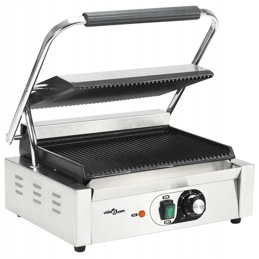Panini toaster, ribbed, 2200 W, 43x30,5x20 Brand VidaXL